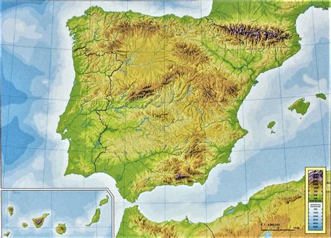 Juegos de Geografía | Juego de Mapa físico de España ...