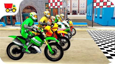 Juegos de Motos Para Niños   Carreras de Motos 2017   YouTube