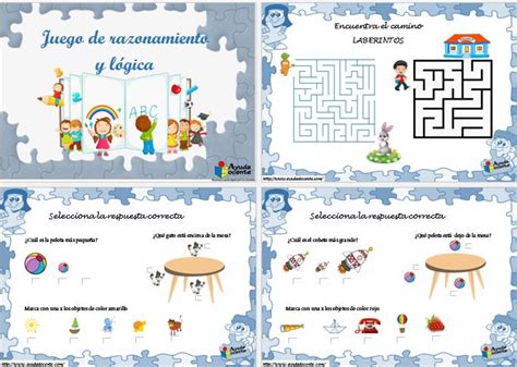 Juegos de razonamiento y lógica para niños pdf   AYUDA DOCENTE