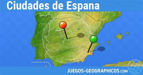 juegos geograficos juegos de geografia Ciudades de Espana