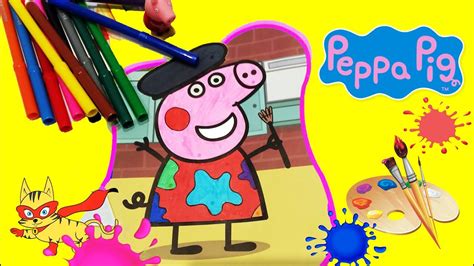 Juegos para pintar  Colorear dibujos para niños de Peppa ...