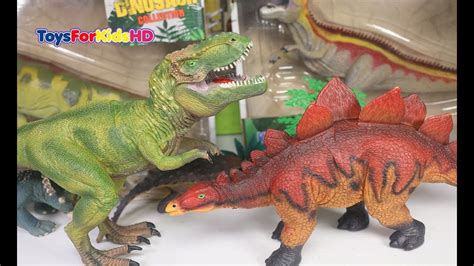 Juguetes de Dinosaurios Tyrannosaurus Rex y Stegosaurus ...