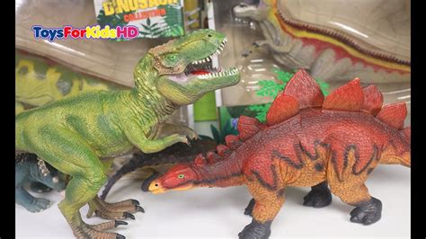 Juguetes de Dinosaurios Tyrannosaurus Rex y Stegosaurus  ...