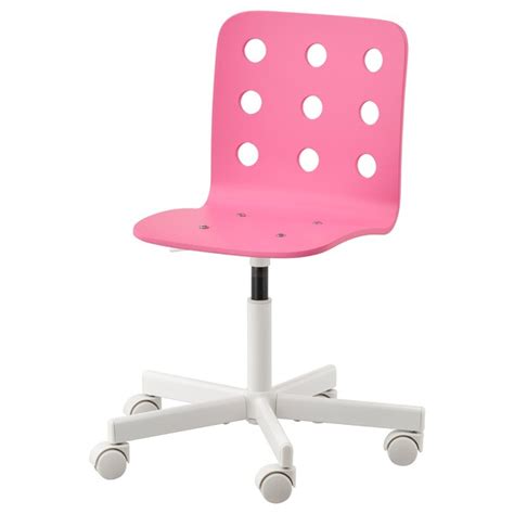 JULES Silla escritorio niño, rosa, blanco   IKEA