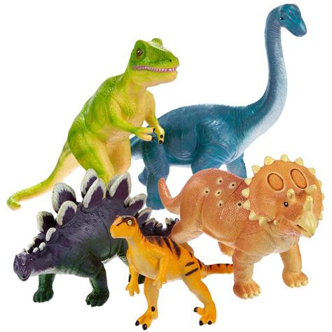 Jumbo Dinosaurs Dino Figurines 5 pc Playset   Educational ...