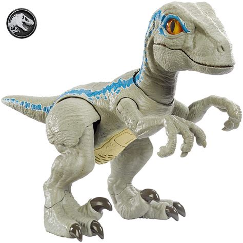 Jurassic World Baby Blue Dino Velociraptor, Dinosaurio de juguete ...