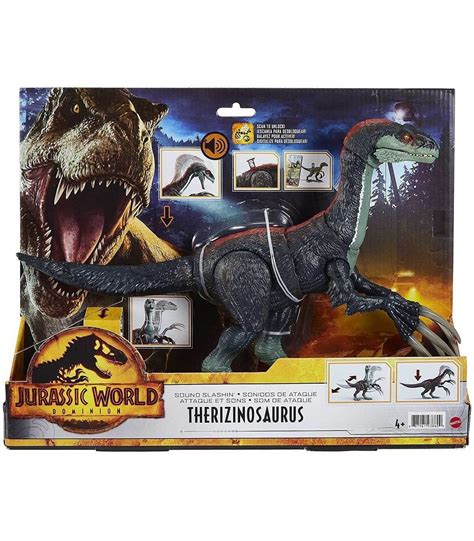 Jurassic World Dominion Dinosaurio Therizinosaurus con sonido de Mattel ...