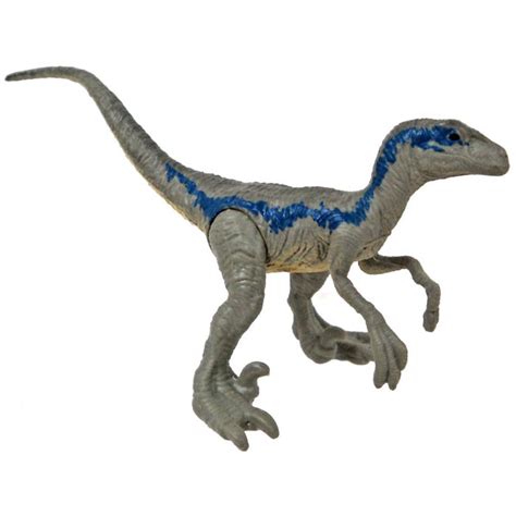 Jurassic World Mini Dinosaur Figure Velociraptor Mini Figure [Blue] [No ...