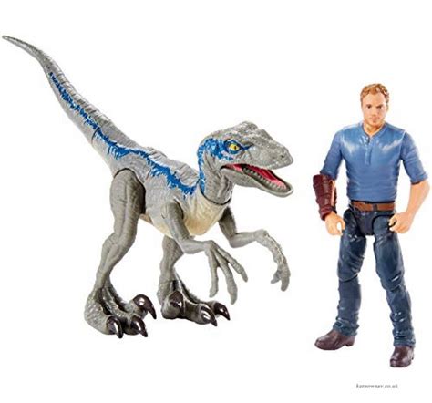 Jurassic World Pack de 2 figuras Owen, Jurassic world juguetes  Mattel ...