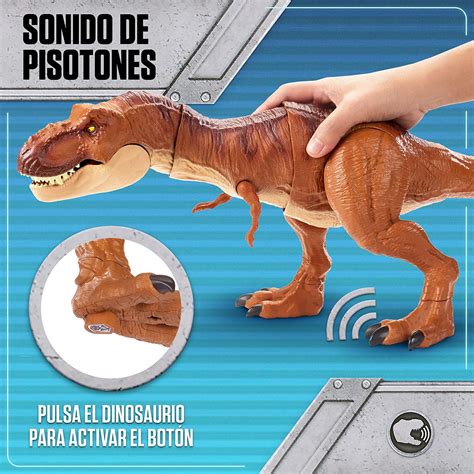 Jurassic World Superataque del Tyrannosaurus Rex dinosaurio de juguete ...