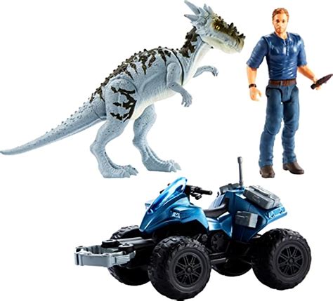 Jurassic World Vehículo con dinosaurio de la película, juguete niños +4 ...
