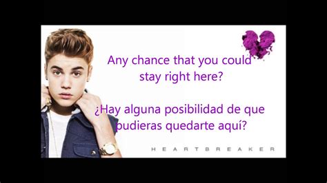 Justin Bieber  Heartbreaker Oficial letra  Español  Inglés ...