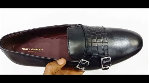 K Geiger Black Harrison Leather Buckle Loafers   YouTube