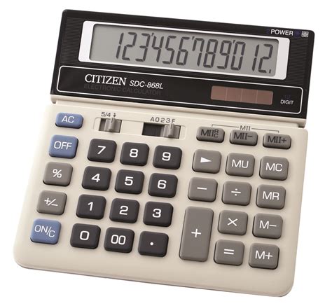 Kalkulator biurowy CITIZEN SDC 868L, 12 cyfrowy, 154x152mm ...