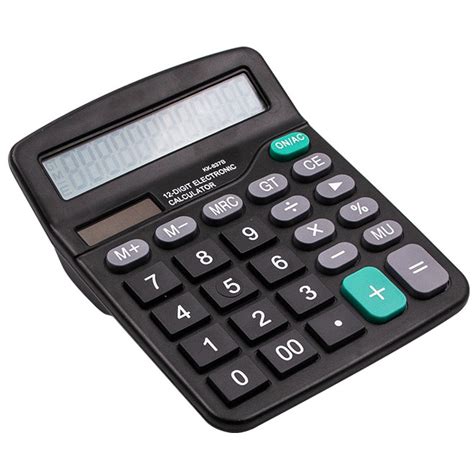 Kalkulator Elektronik 12 Digit   KK 837B   Black ...