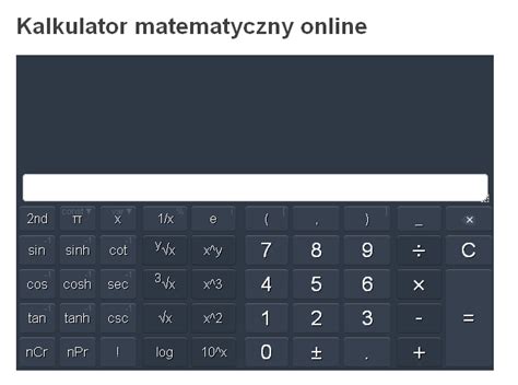 Kalkulator online – Bürozubehör