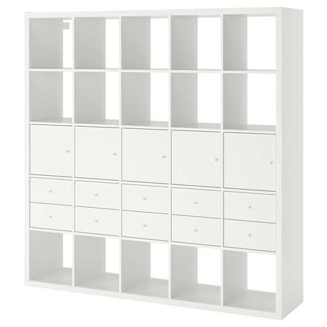 KALLAX Estantería +10 accesorios, blanco, 182x182 cm IKEA