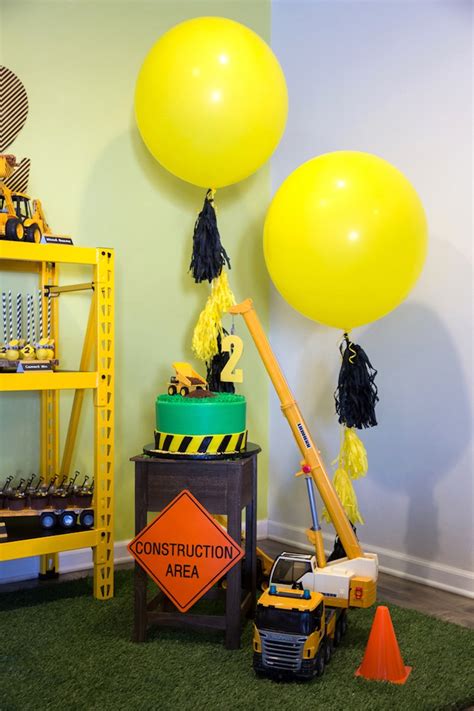 Kara s Party Ideas Construction 2nd Birthday Party | Kara ...