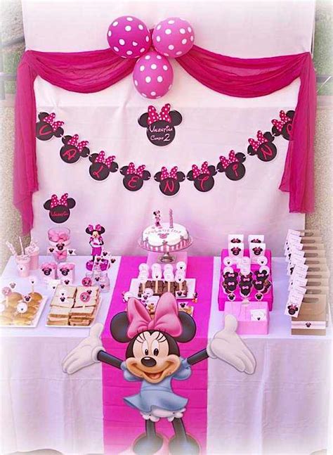 Kara s Party Ideas Disney Minnie Mouse Girl Pink 2nd ...