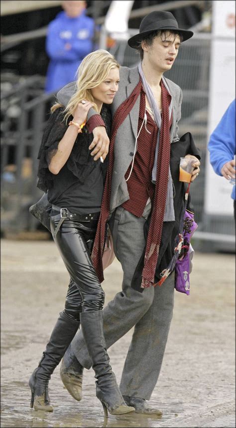 Kate Moss and Pete Doherty at Glastonbury