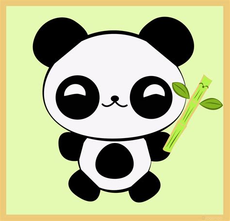Kawaii Baby Panda+Cute Bamboo by Rooshoo | Rooshoo