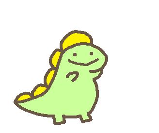 Kawaii Dinosaur Animation Sticker en 2020 | Dinosaurios