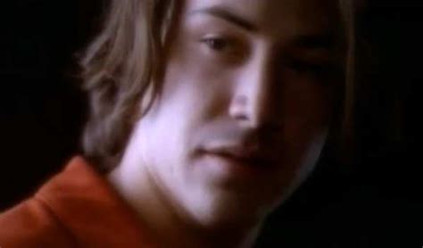 Keanu Reeves appears in a scene from the 1991 music video ...