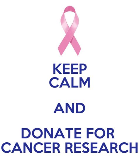 KEEP CALM AND DONATE FOR CANCER RESEARCH Poster | Anewsha, Fatima ...