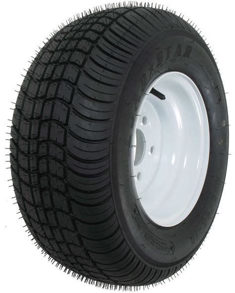Kenda 205/65 10 Bias Trailer Tire with 10  White Wheel   5 ...