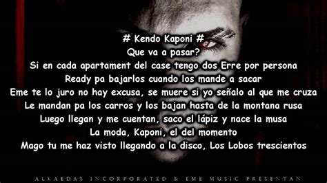 Kendo  Kaponi  Ft Eme Music   Esto Es La Calle  Letra ...