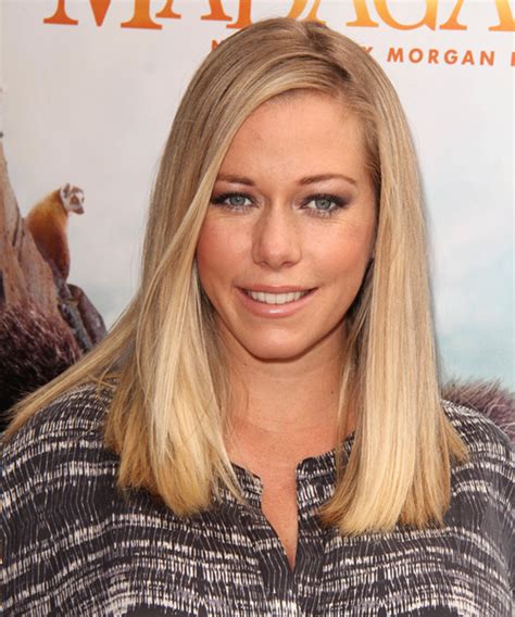 Kendra Wilkinson Long Straight Honey Blonde Hairstyle with ...