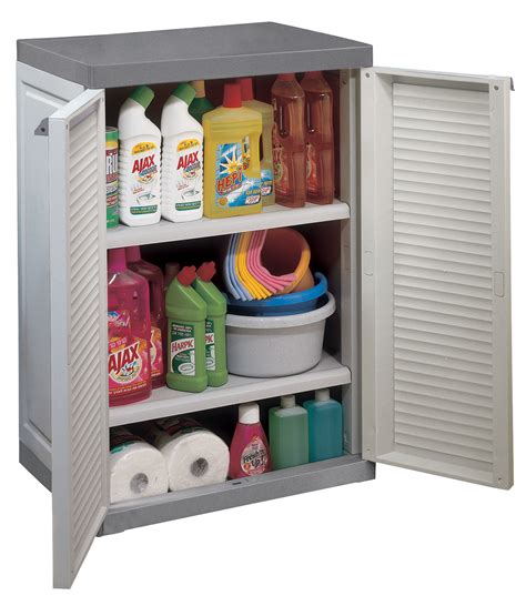 Keter Louvre Base Cabinet   Outdoor Storage Cabinets ...
