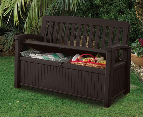 Keter Patio 227L Storage Bench   Brown | Great daily deals ...