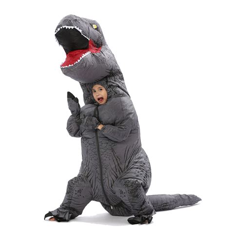 Kid T rex inflatable Dinosaur costume Halloween Costume ...