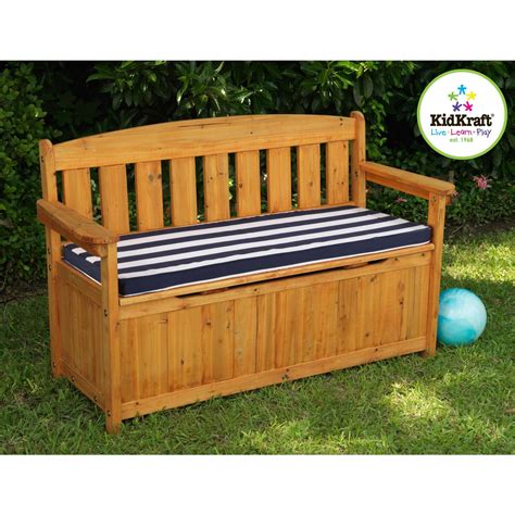 KidKraft Outdoor Storage Bench with Cushion by OJ Commerce ...