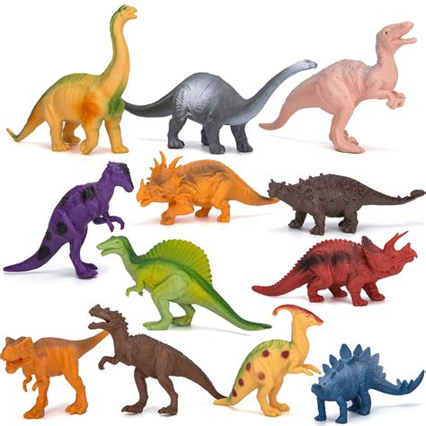 Kimicare Dinosaur Figure Toys, 7 Inch Jumbo Plastic ...