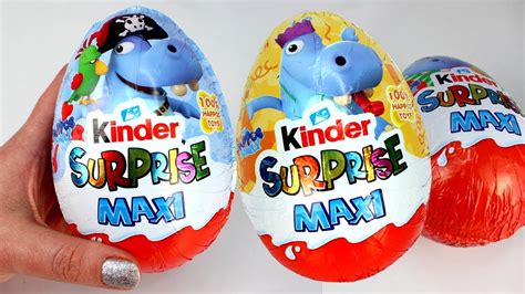 Kinder Surprise Maxi Eggs Opening The Happos Family Kinder ...