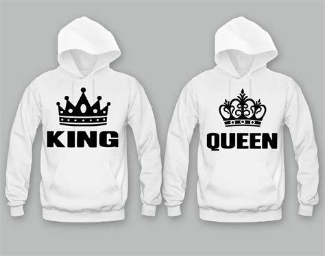 King and Queen Unisex Couple Matching Hoodies | ideas for ...