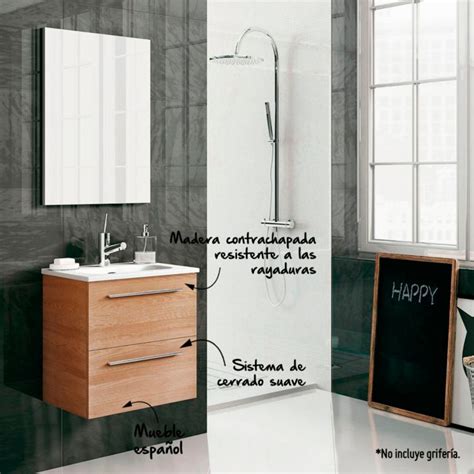 Kit Mueble de baño + lavamanos + espejo Street   Sodimac.com.pe