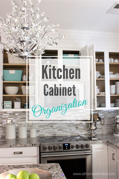 Kitchen Cabinet Organization | At Home With Nikki