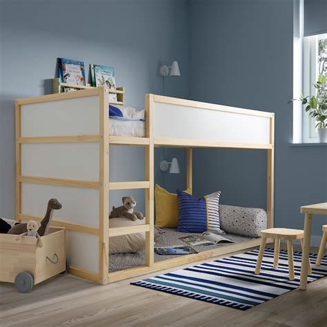 KURA Cama reversible, blanco, pino, 90x200 cm   IKEA