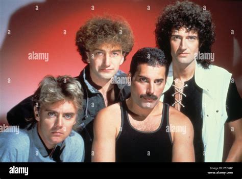 La banda de rock británica Queen  Freddie Mercury, Brian ...