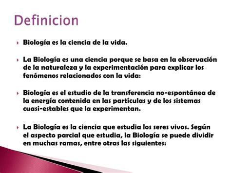 La biologia