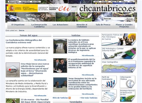 La Confederación Hidrográfica del Cantábrico estrena web ...