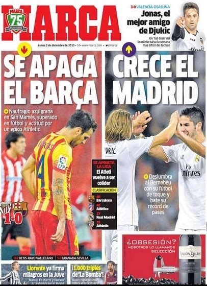 La derrota del Barça copa la portada de los diarios deportivos ...