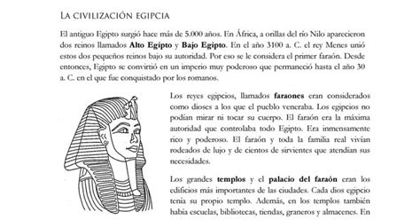LA EDAD ANTIGUA.pdf | Civilización egipcia, Río nilo, Edad antigua