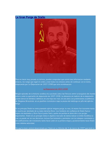 La Gran Purga de Stalin | Joseph Stalin | Leon Trotsky