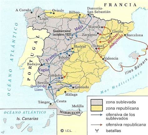 La Guerra Civil Española: Sublevación a la batalla de ...