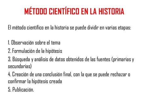 La historia como ciencia