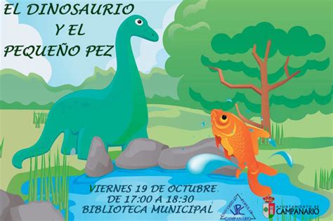 La hora del cuento – El dinosaurio y el pequeño pez – Ayuntamiento de ...